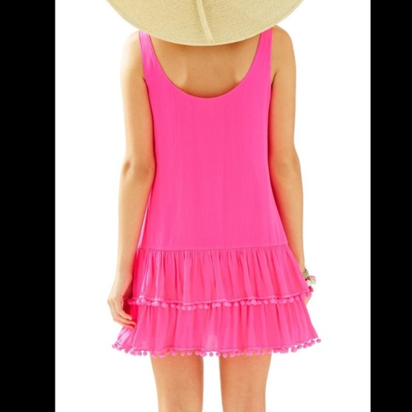 Lilly Pulitzer Natashia Pom Pom Pink Dress - Picture 7 of 7